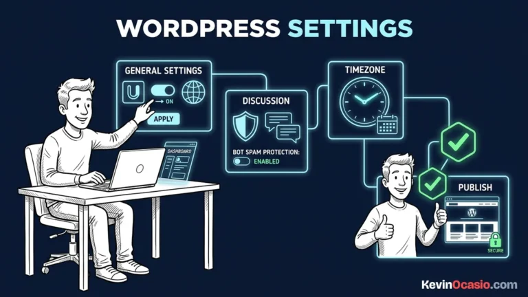first settings to change after installing wordpress