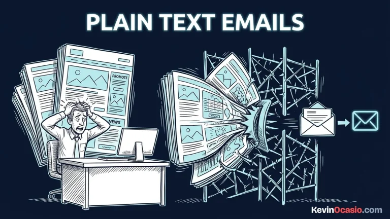 plain text emails vs image templates