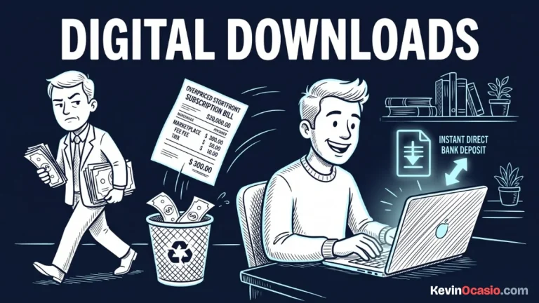sell digital downloads without fees