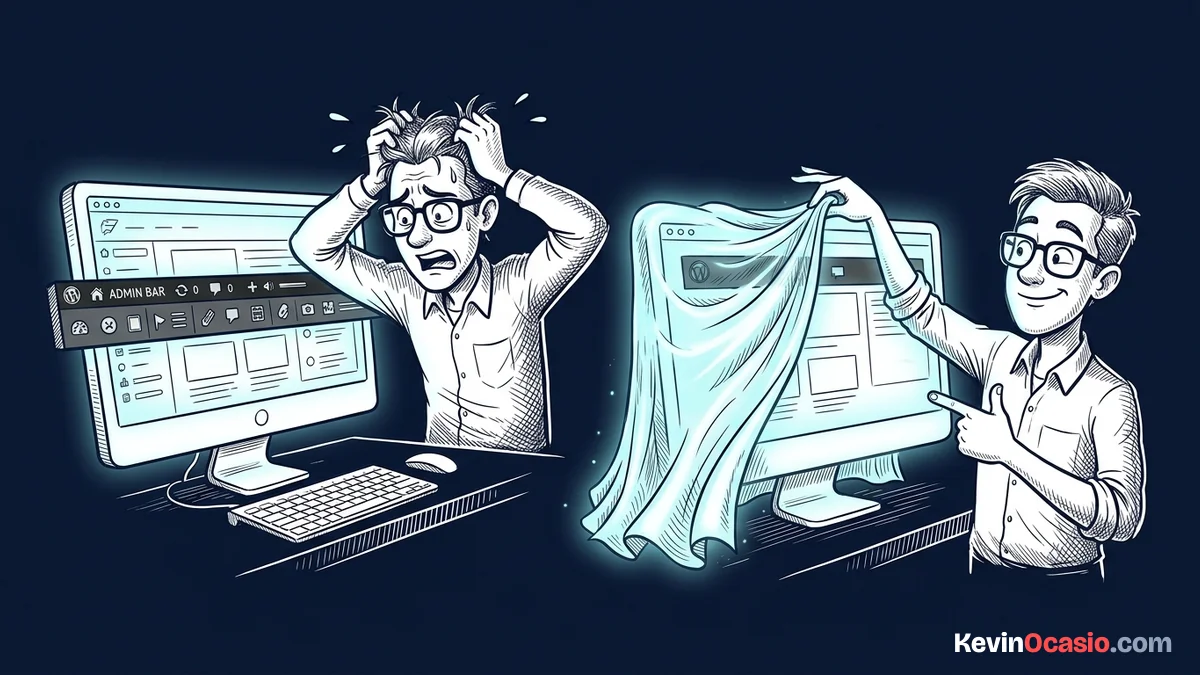 hide wordpress admin bar