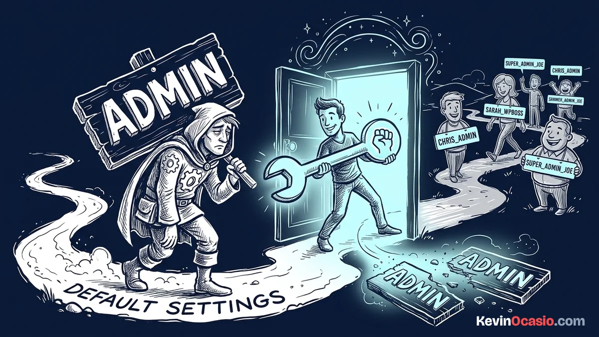 change admin username in wordpress