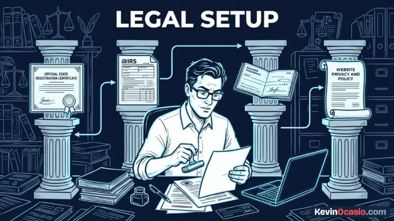 set up online business legally